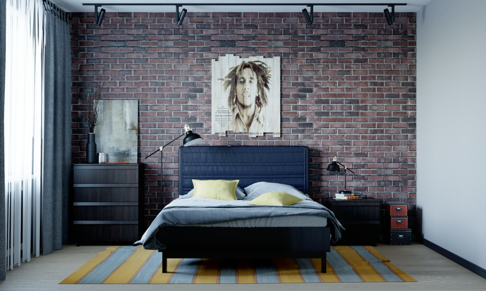 Дизайн интерьера Лофт в Воронеже, ЖК "Солнечный олимп"