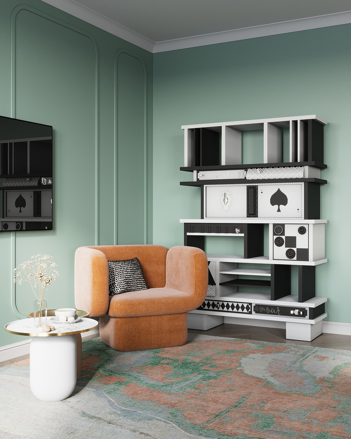 Обложка проекта: Molecule. Дизайн-проект квартиры для молодой семьи. 120 кв м