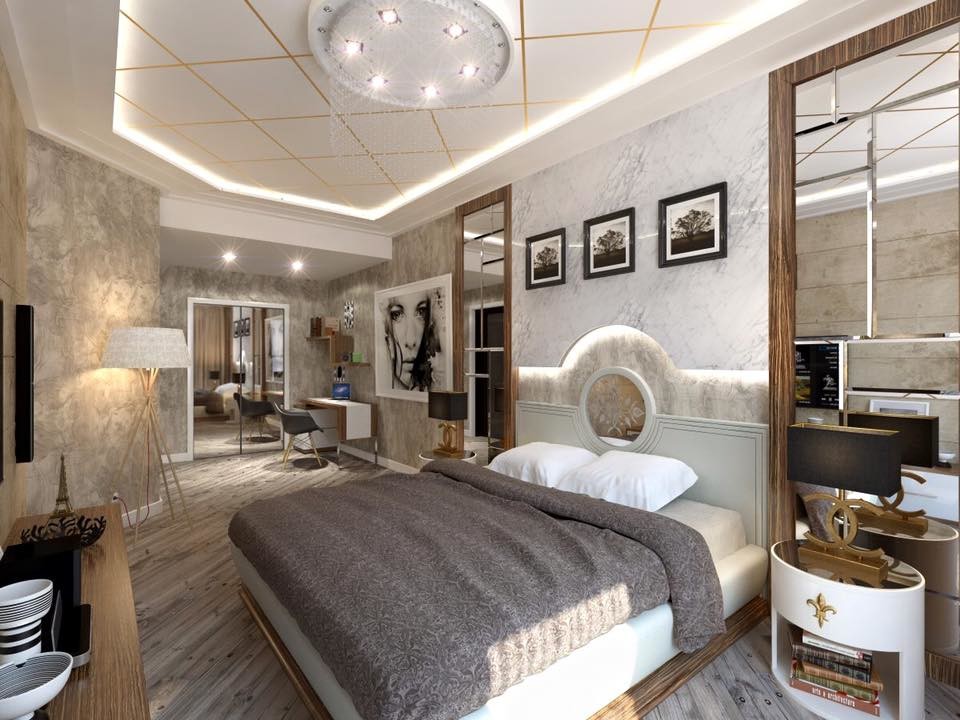 Обложка проекта: Модерин спальня