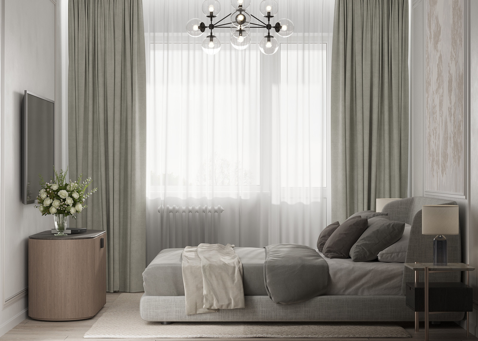 Спальня с гардеробной