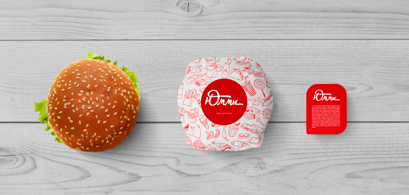 Проект интерьера с разработкой айдентики для сети кафе бистро "Юмми"