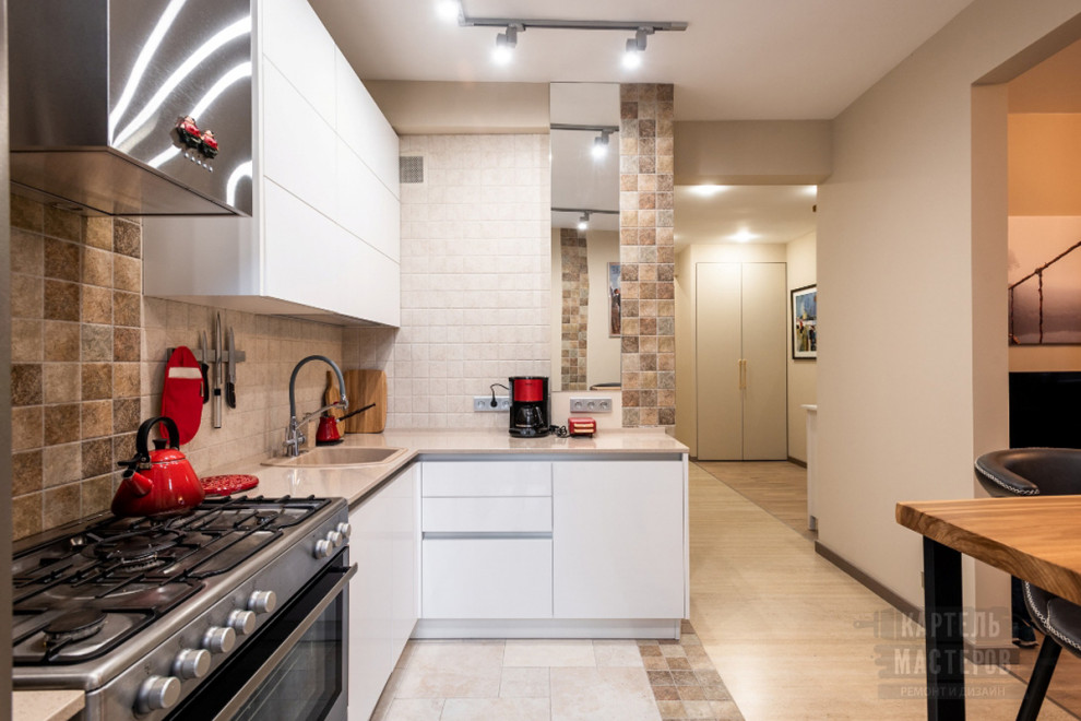 Капитальный ремонт двухкомнатной квартиры в стиле фьюжн