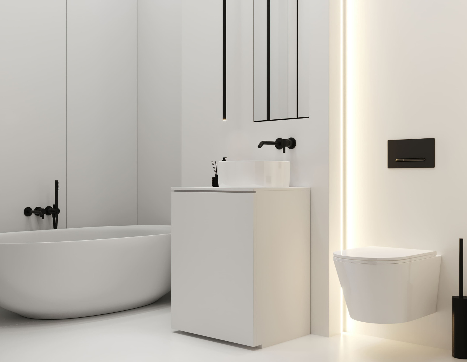 Обложка проекта: Визуализация ванной комнаты