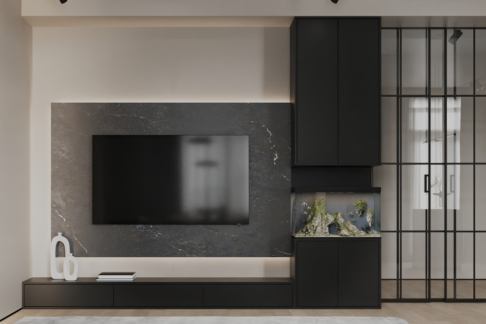 Дизайн и ремонт квартиры в ЖК Шуваловский Prima - Чёрно-белая магия