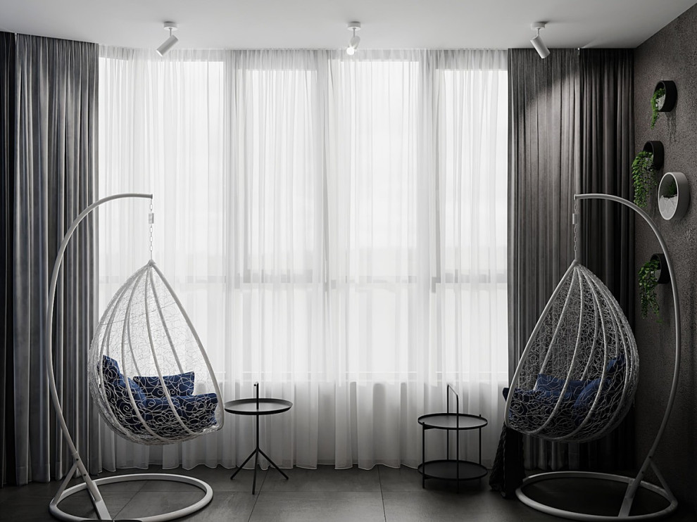 Интерьер квартиры в современном стиле, ЖК «Остров», 90 кв.м.