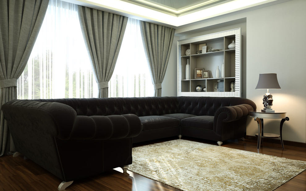 гостиная в стиле арт-деко