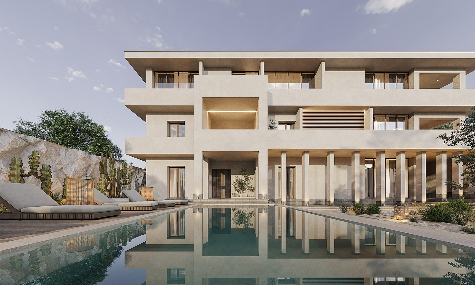 Building in White