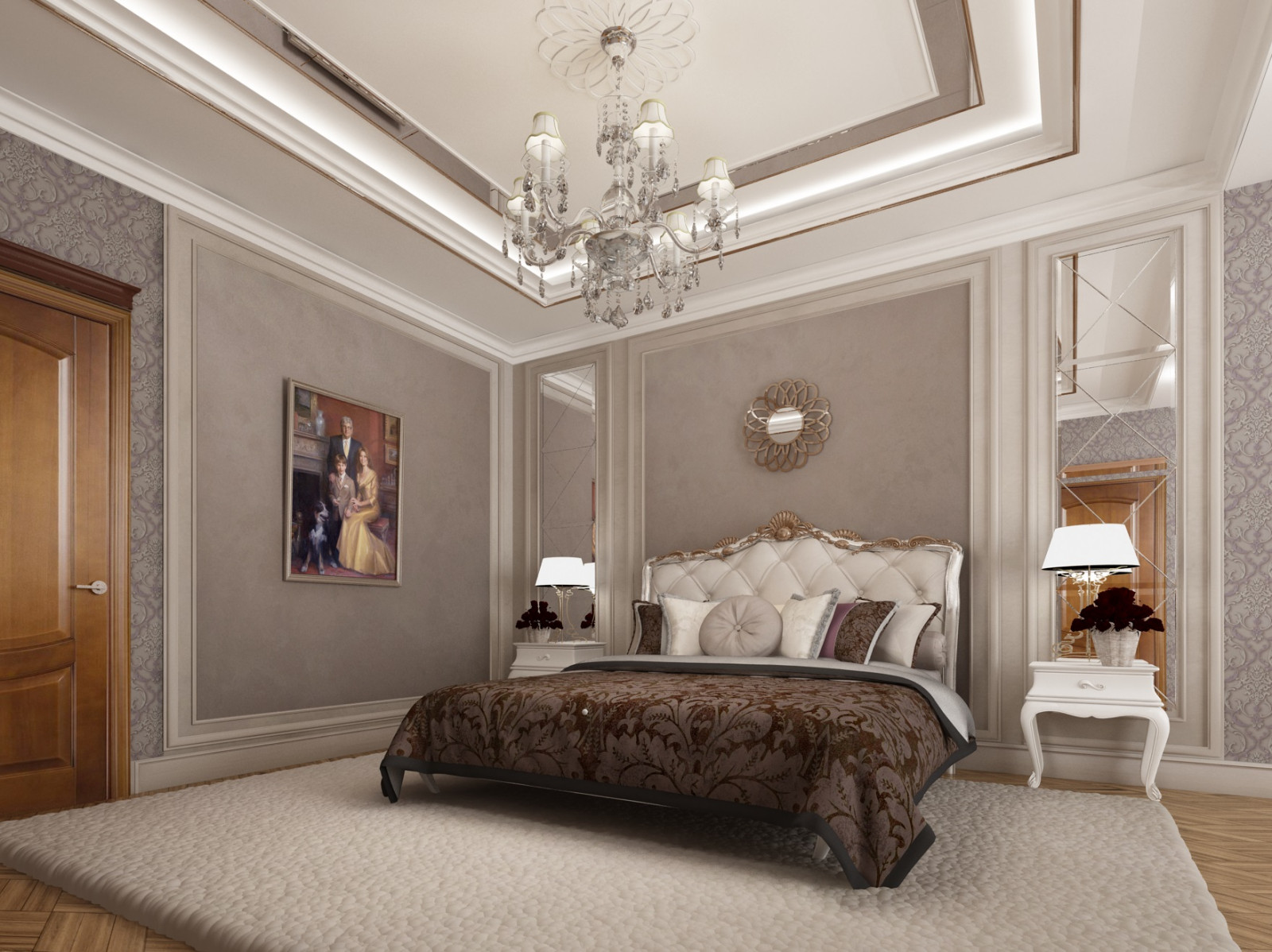 Спальня частном доме