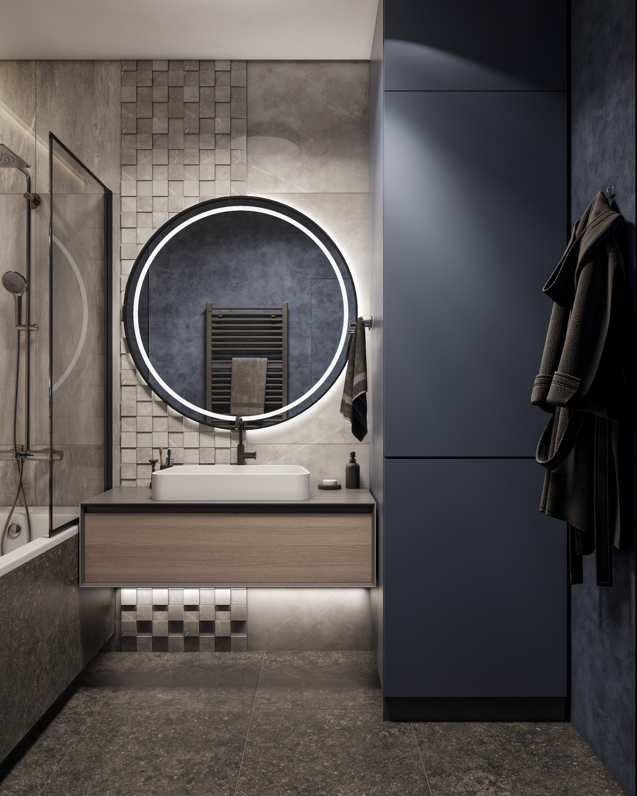 Дизайн трехкомнатной квартиры ЖК Мегаполис-парк 69м2