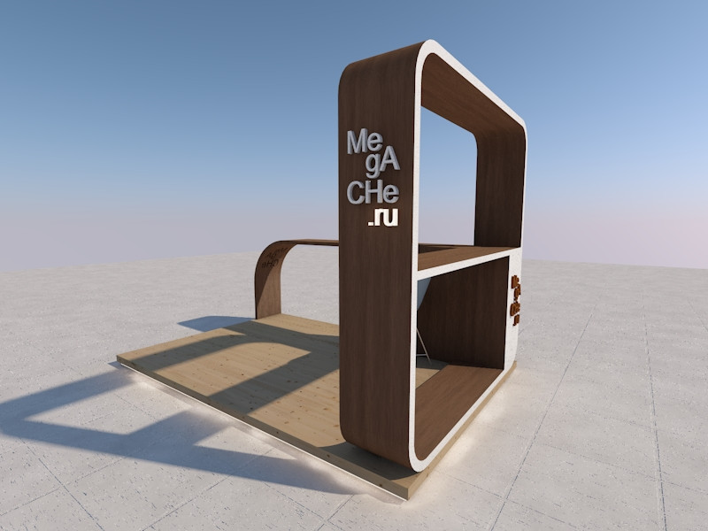 Эскиз торгового острова для интернет-магазина в ТЦ, 2017г