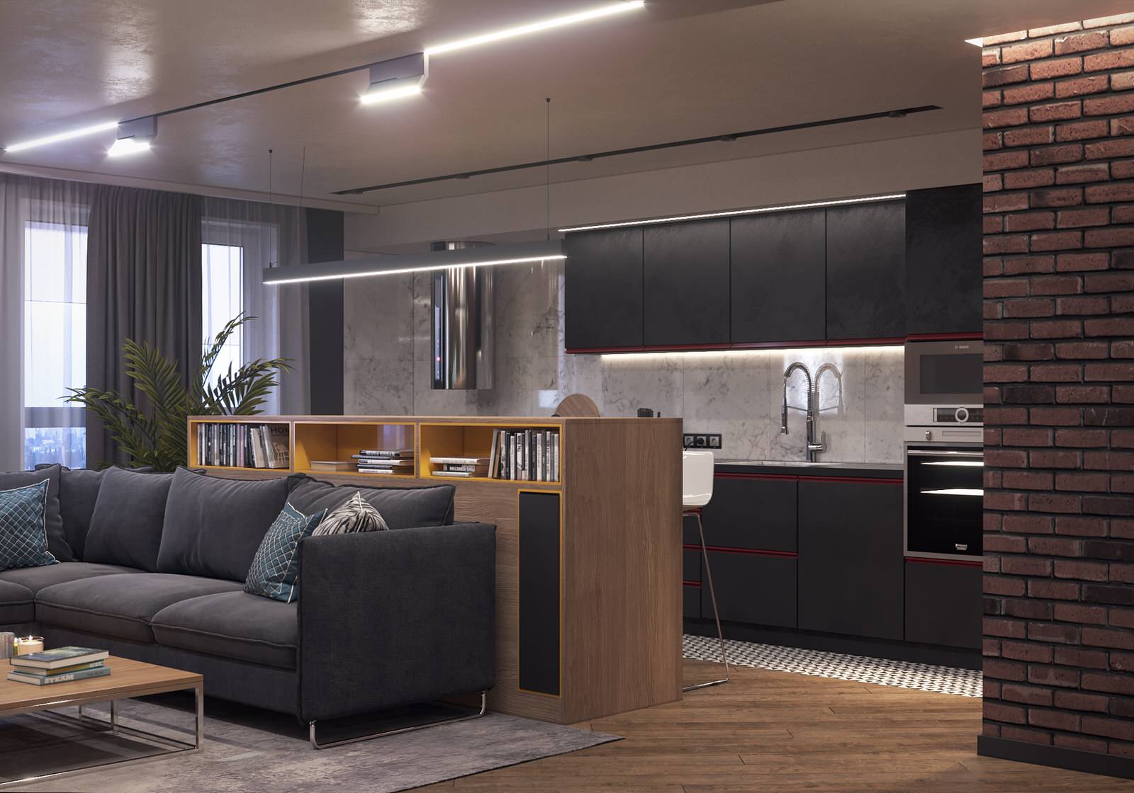 Дизайн проект 2-х комнатной  квартиры