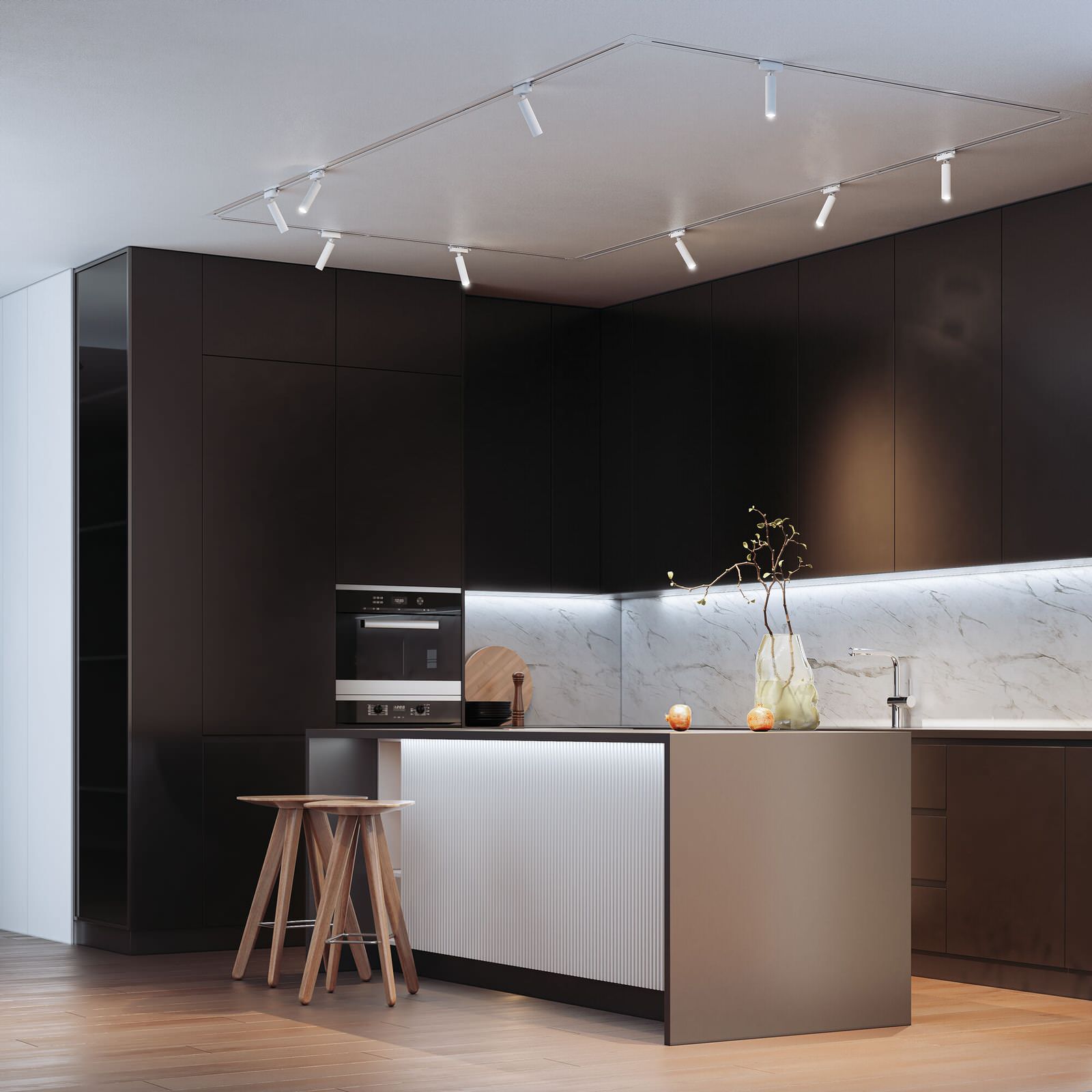 Basic System Трековый светильник 6W 4000K Pika белый