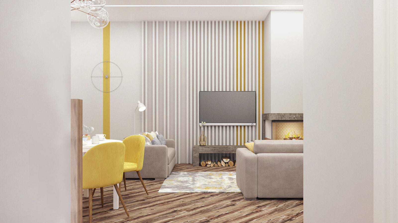 Гостиная с теплом