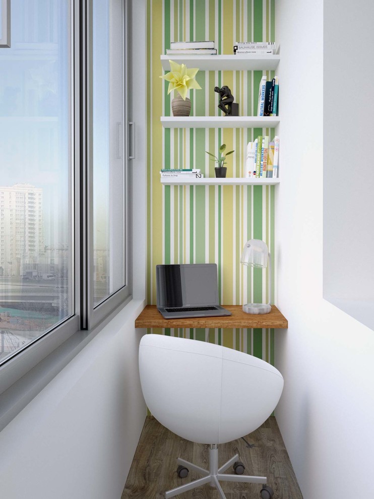 Светлый интерьер с яркими акцентами