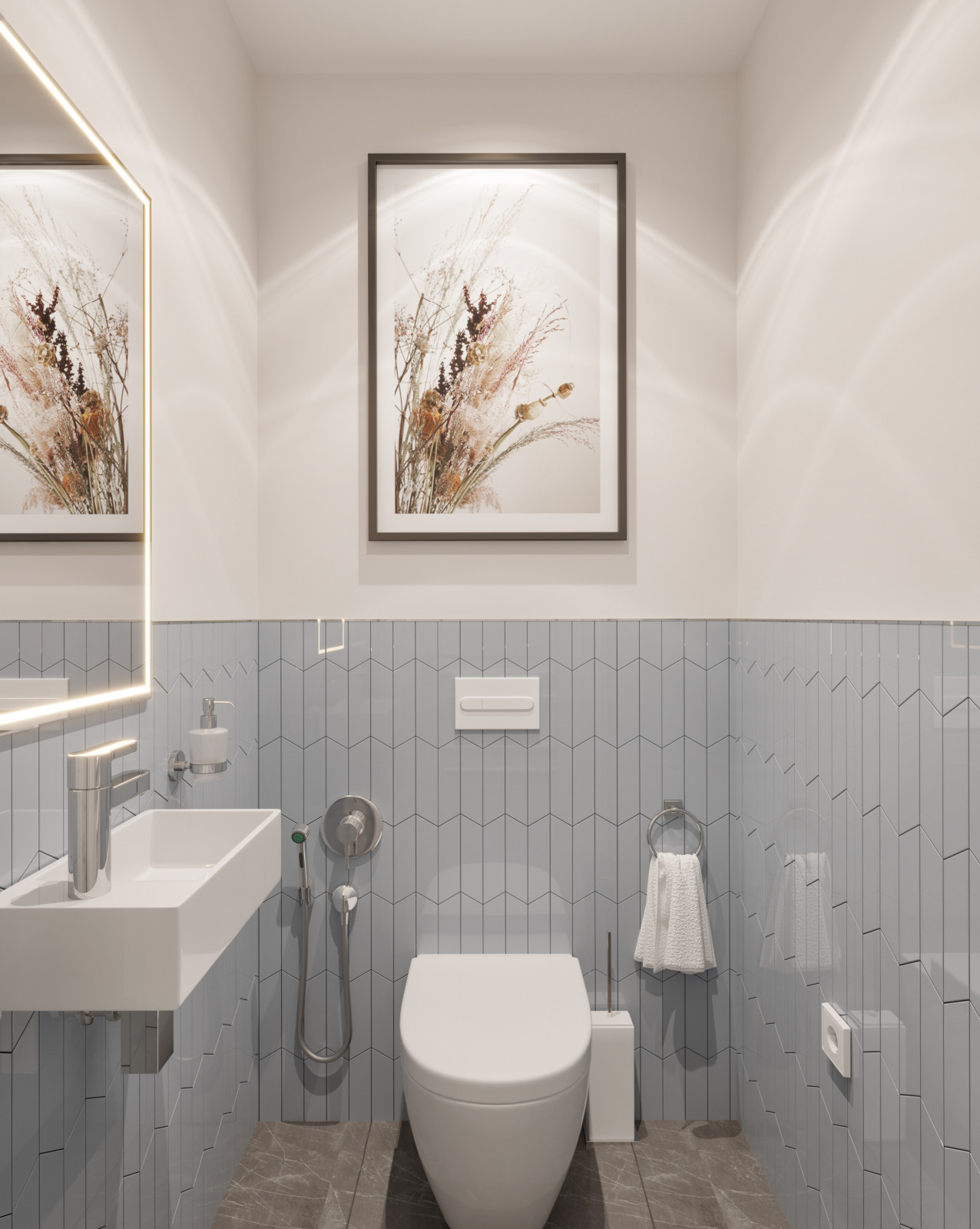 Дизайн проект квартиры в Москве в современном стиле