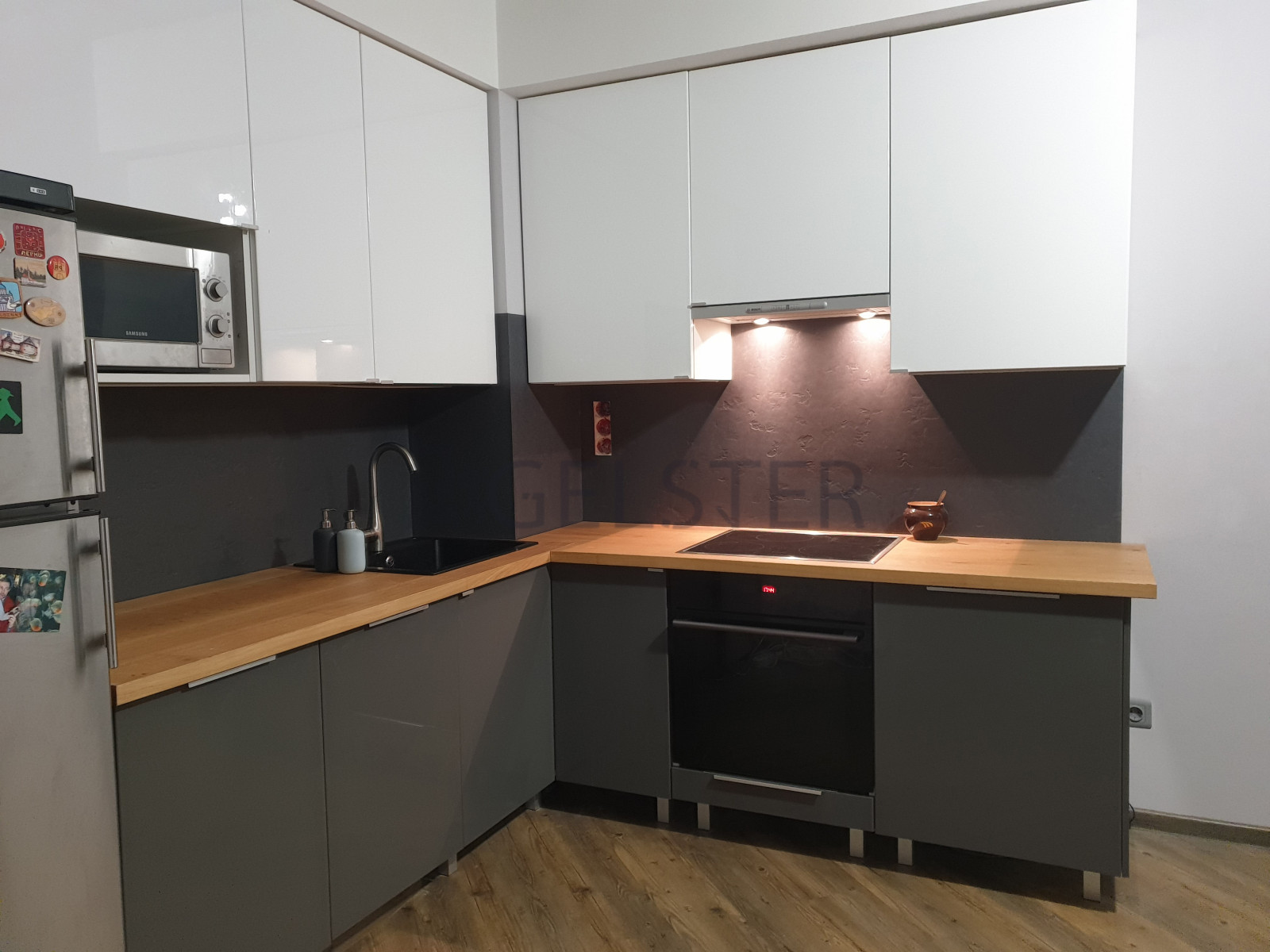 Обложка проекта: Фартук для кухни из мармолеума