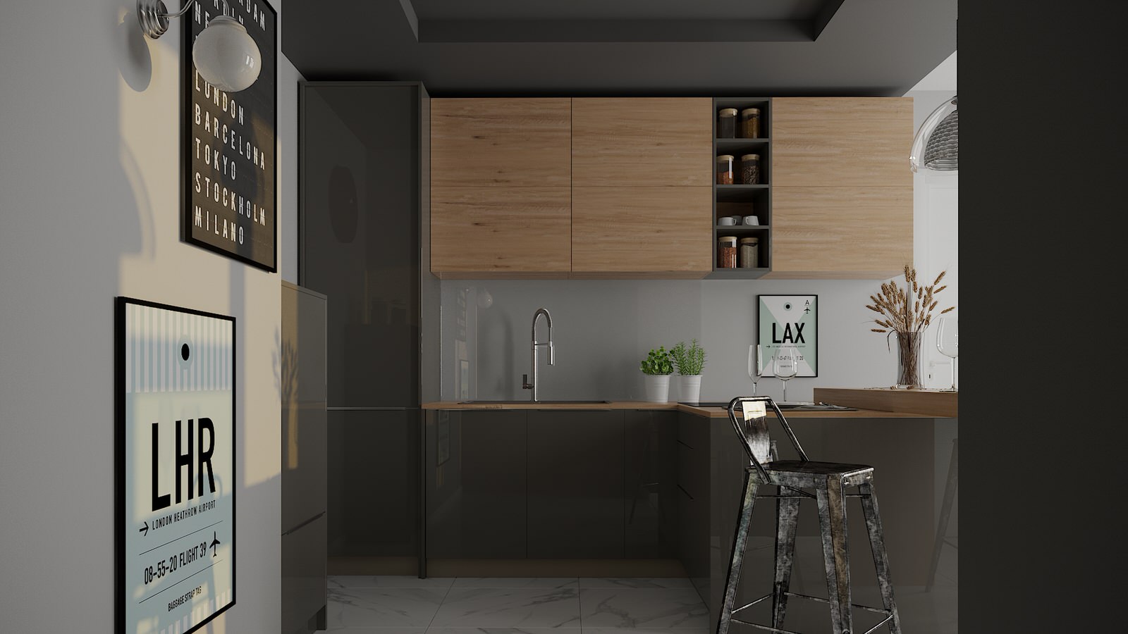 Кухня в однушке