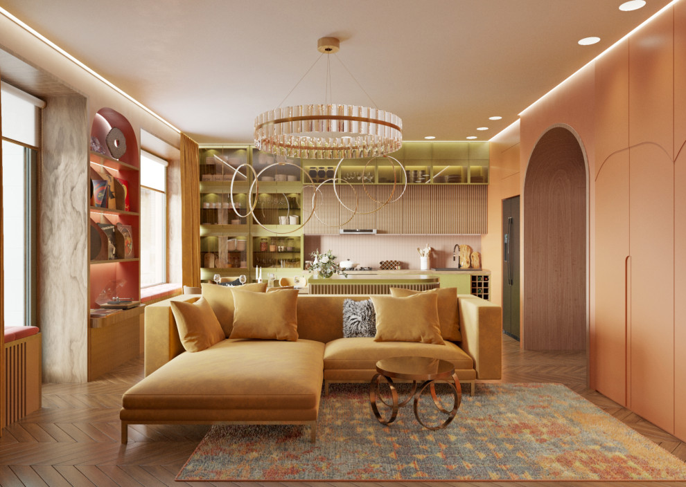 Современная кухня 30 м2