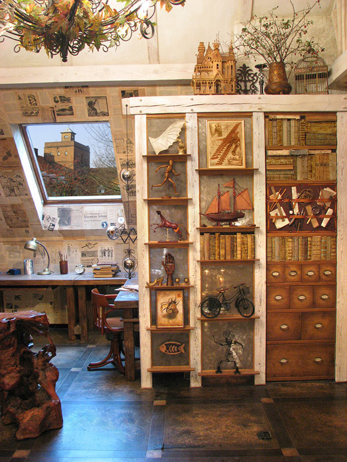 МАНСАРДА в СТАРОМ ДОМЕ. Калининград. Дизайнер Максим Панков.