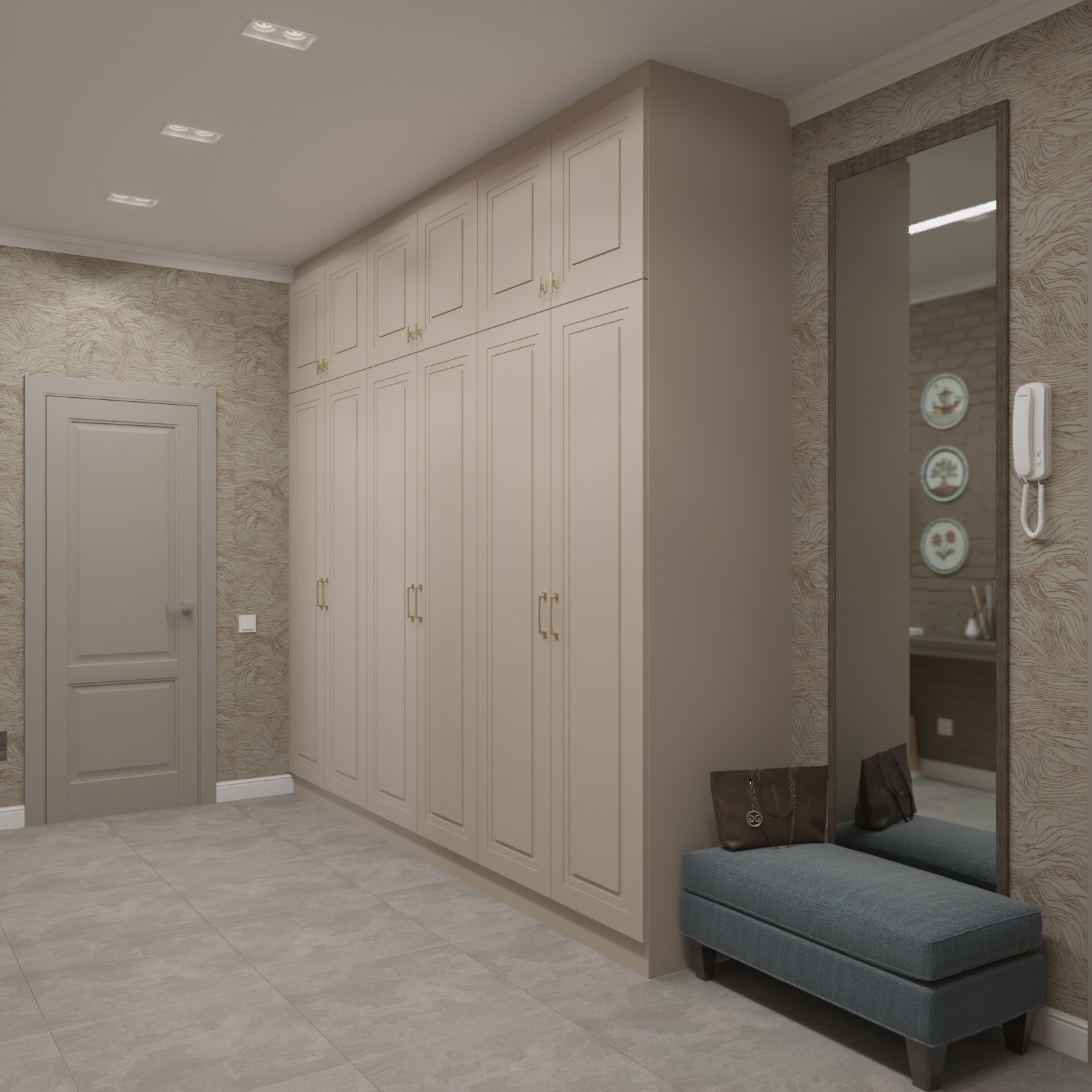 Двухкомнатная квартира в стиле сдержанной неоклассики