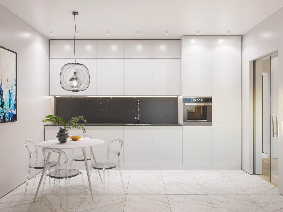 Тонкий минимализм, кухня