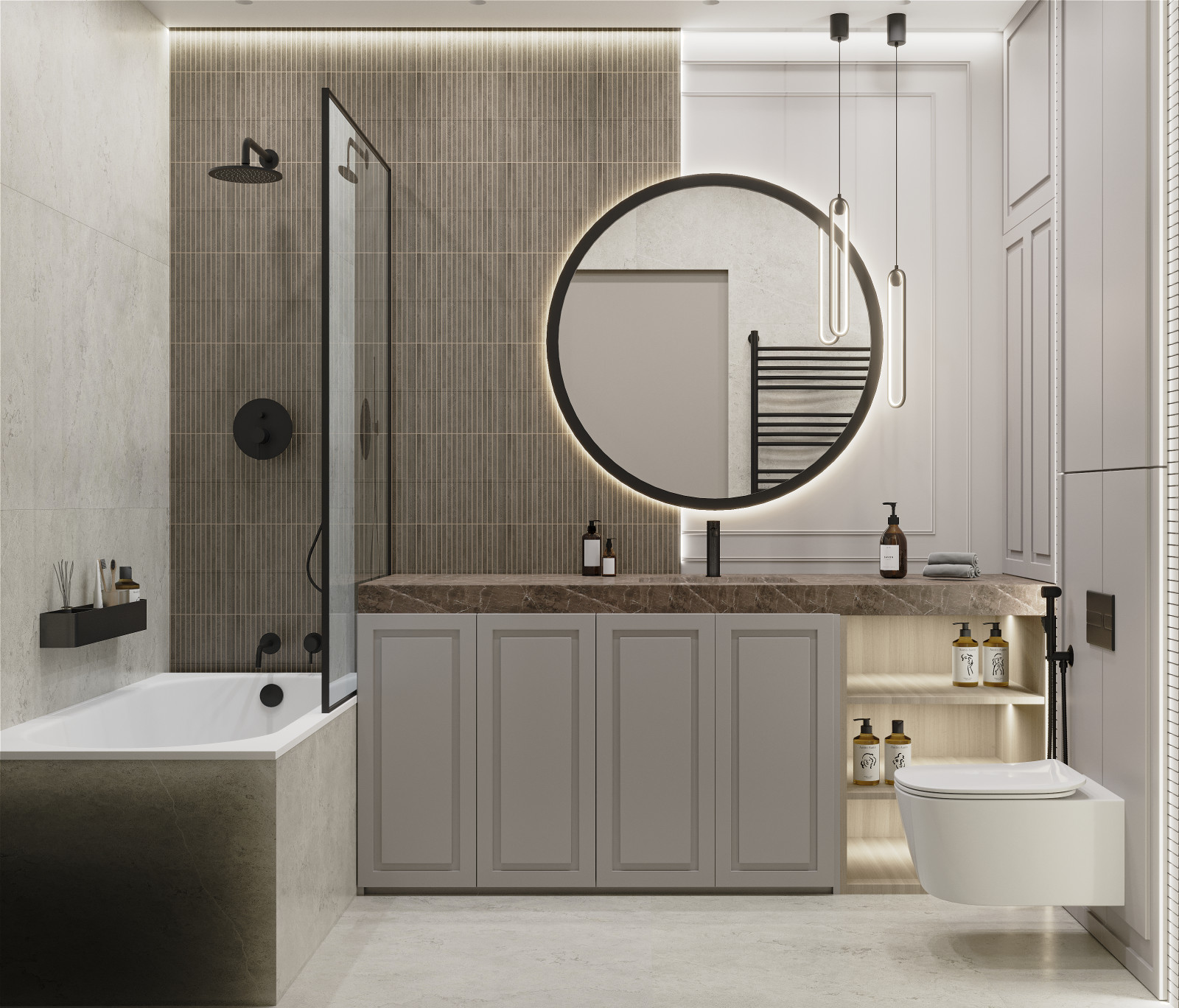 Проект 3-х комнатной квартиры NUMBER 1.1.1