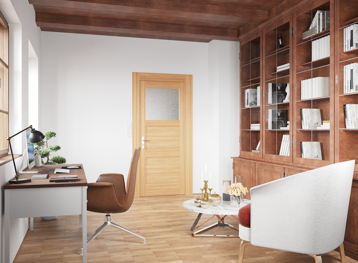 Arbeitszimmer aus einem anderen Blickwinkel