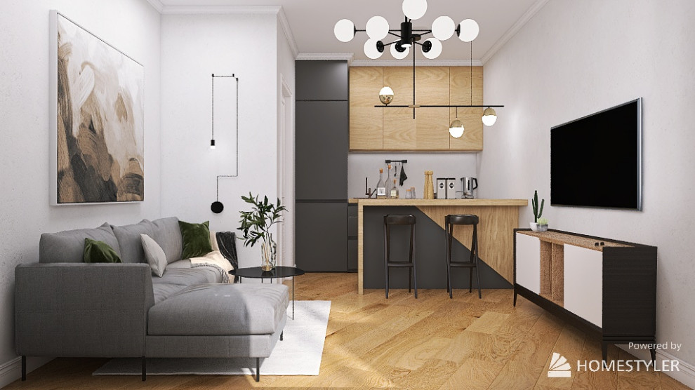 Двухкомнатная квартира,  35 кв.м.