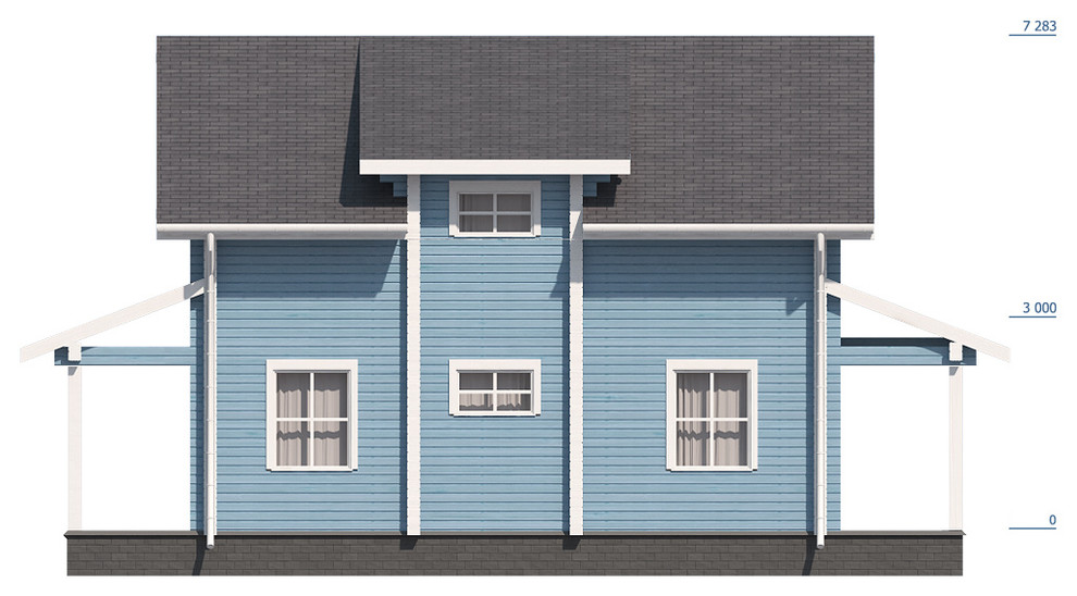 Дом из профилированного бруса "Радонеж"