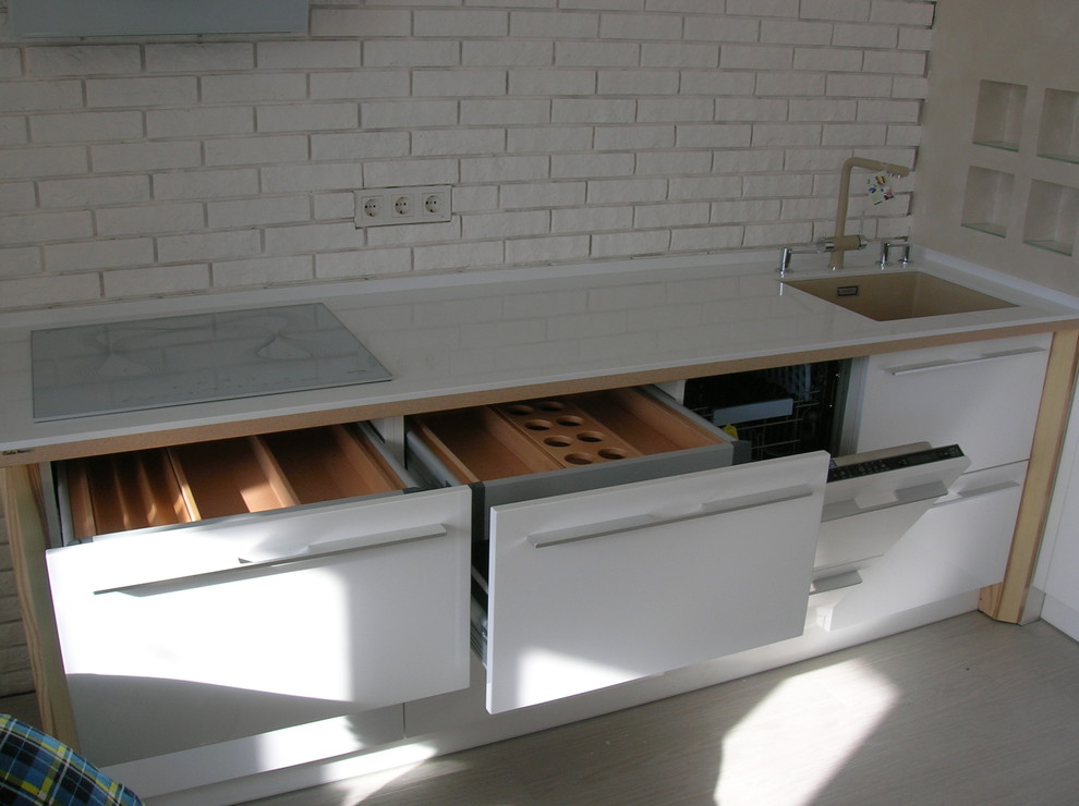 Шпон Ясень Оливковый + эмаль "Высокий глянец"