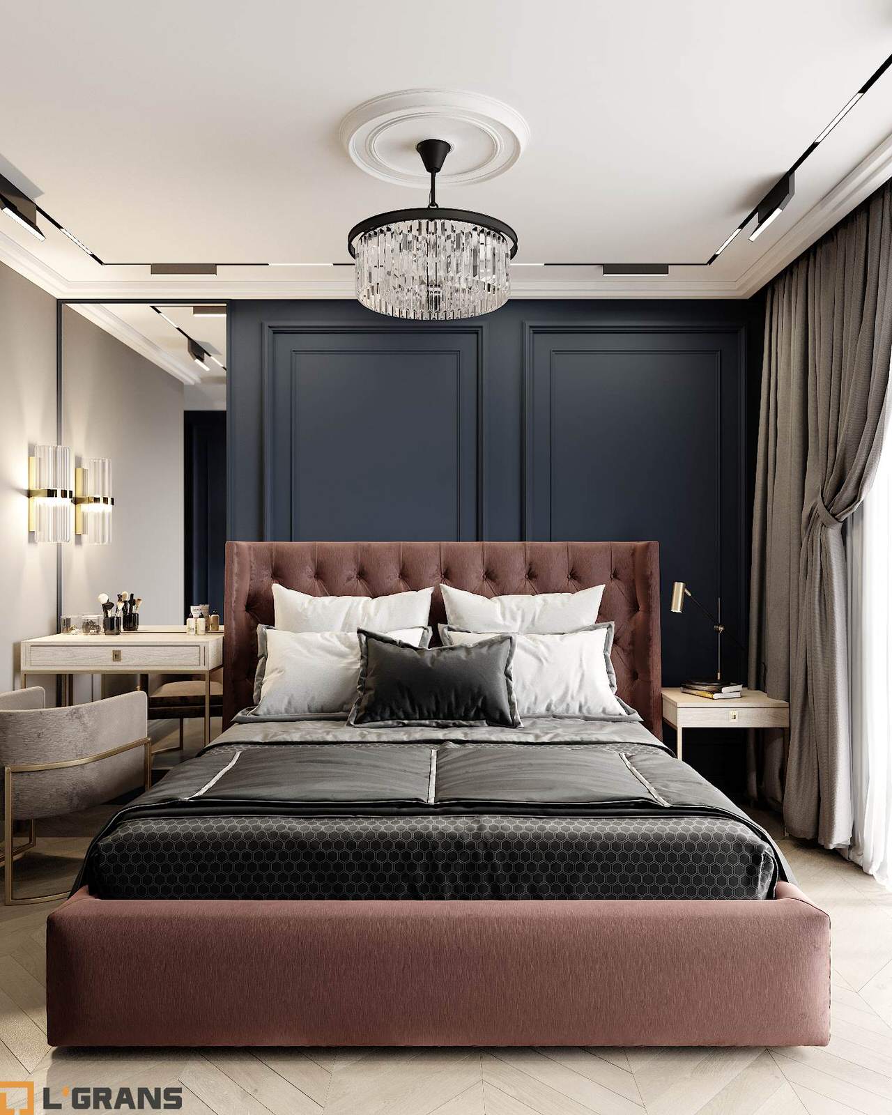 Дизайн проект интерьера 3к. квартиры в ЖК Культура