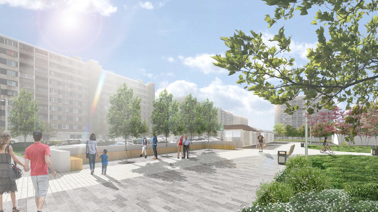 Благоустройство сквера в Краснооктябрьском районе г. Волгограда