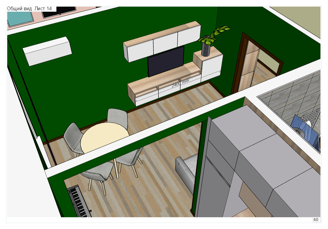 Трехкомнатная квартира в сталинском доме