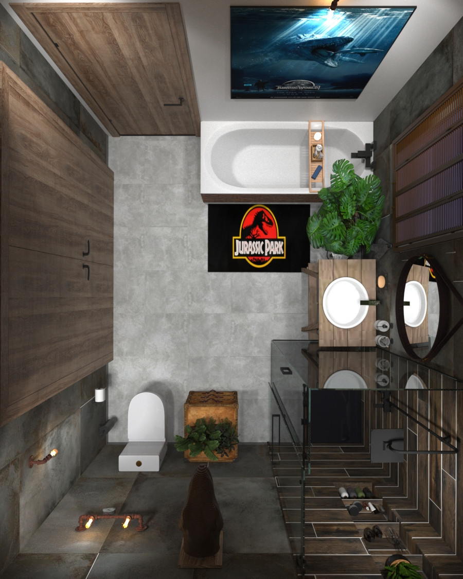 Industrial bathroom