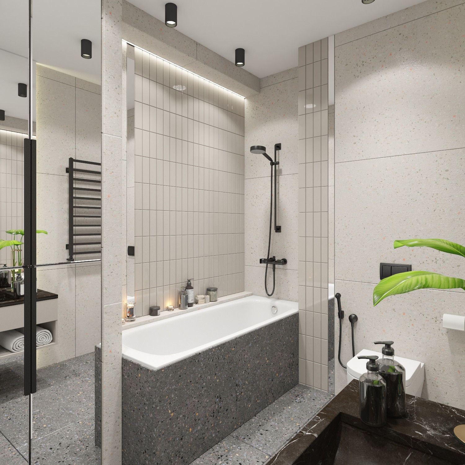 Санузел в загородном коттедже