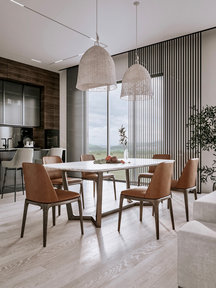 Дизайн-проект кухни-гостиной в частном доме, МО