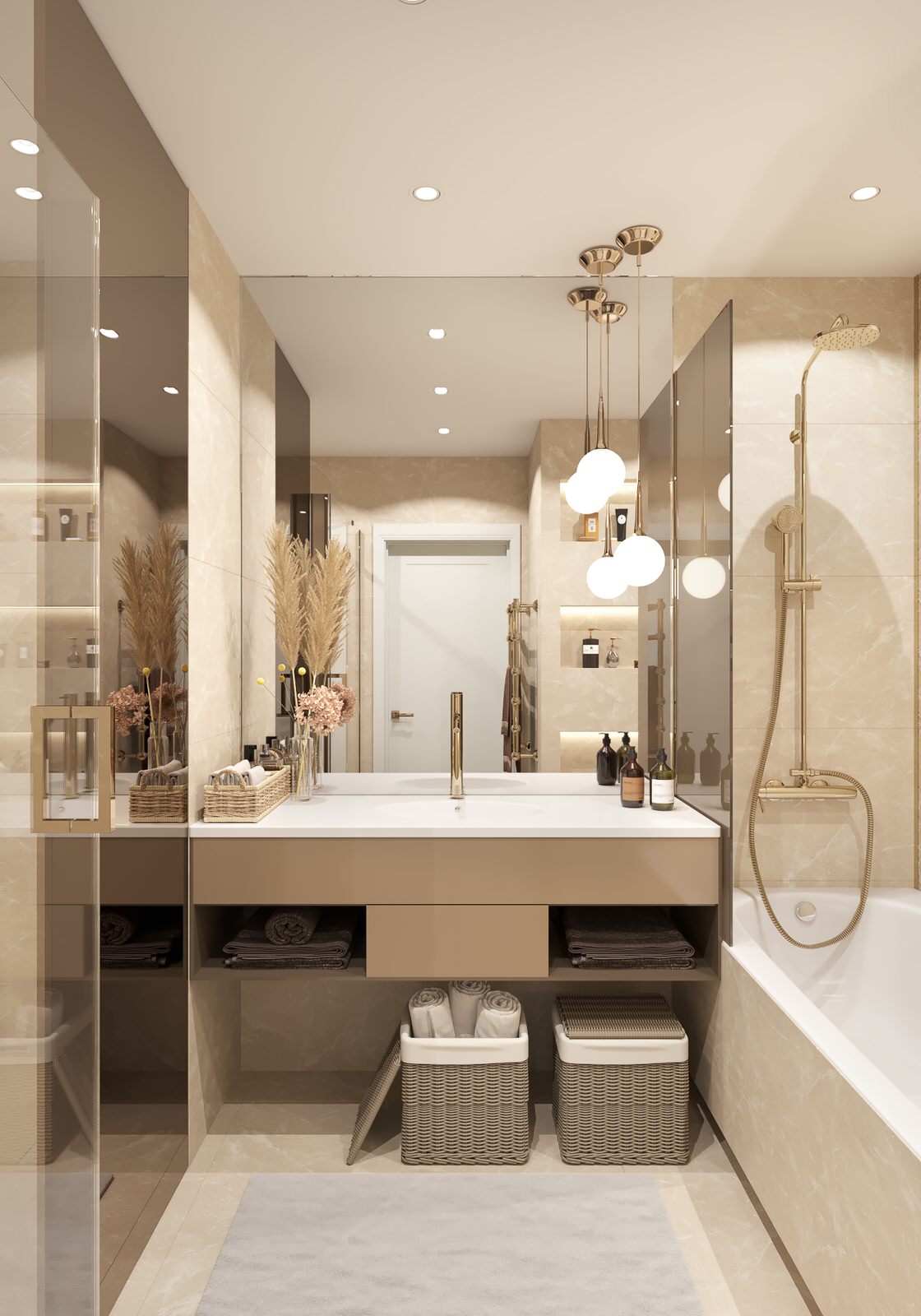 4-к квартира 105 м² в бардовых цветах