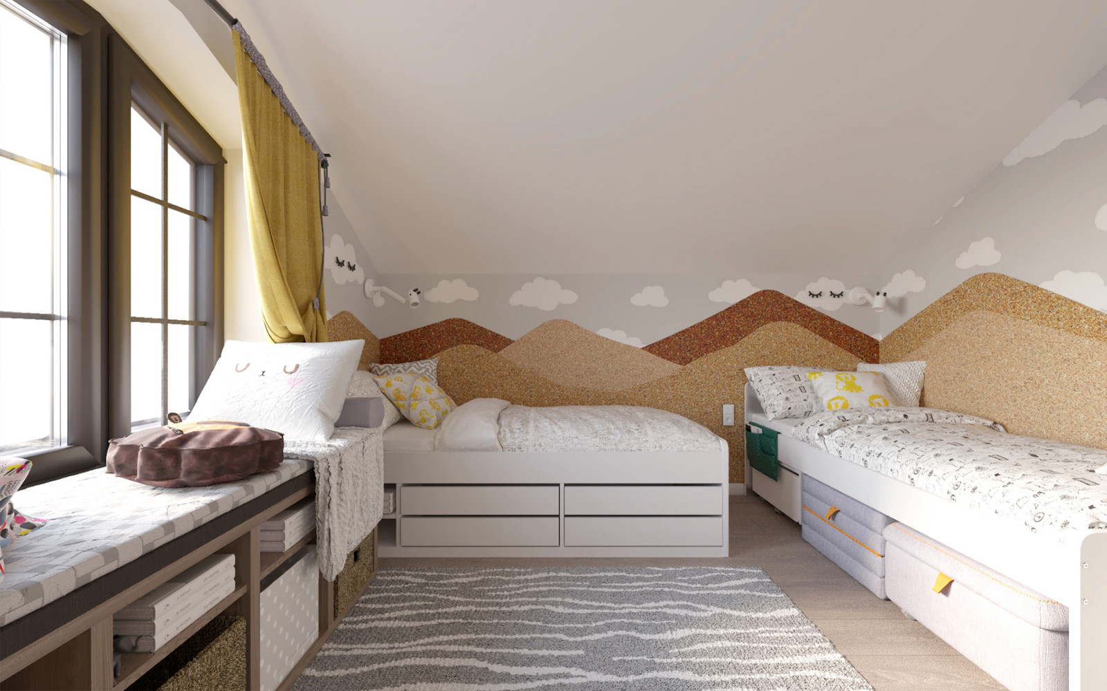 Детская в скандинавском стиле