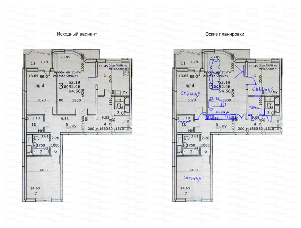 Идеи перепланировки для многокомнатных квартир