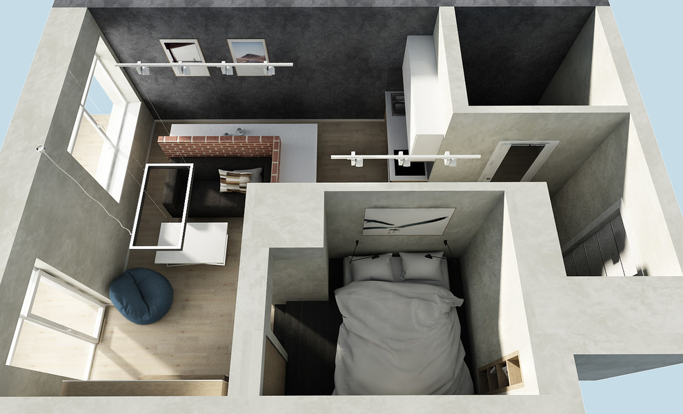 Обложка проекта: Дизайн - проект квартиры 35 м2