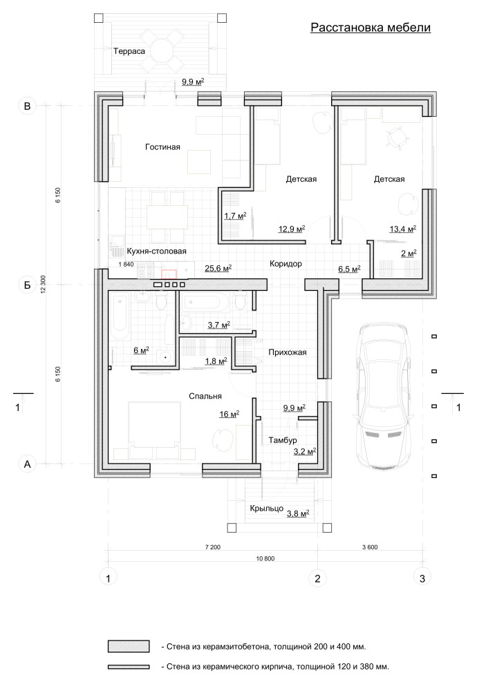 Проект типового дома для коттеджного поселка