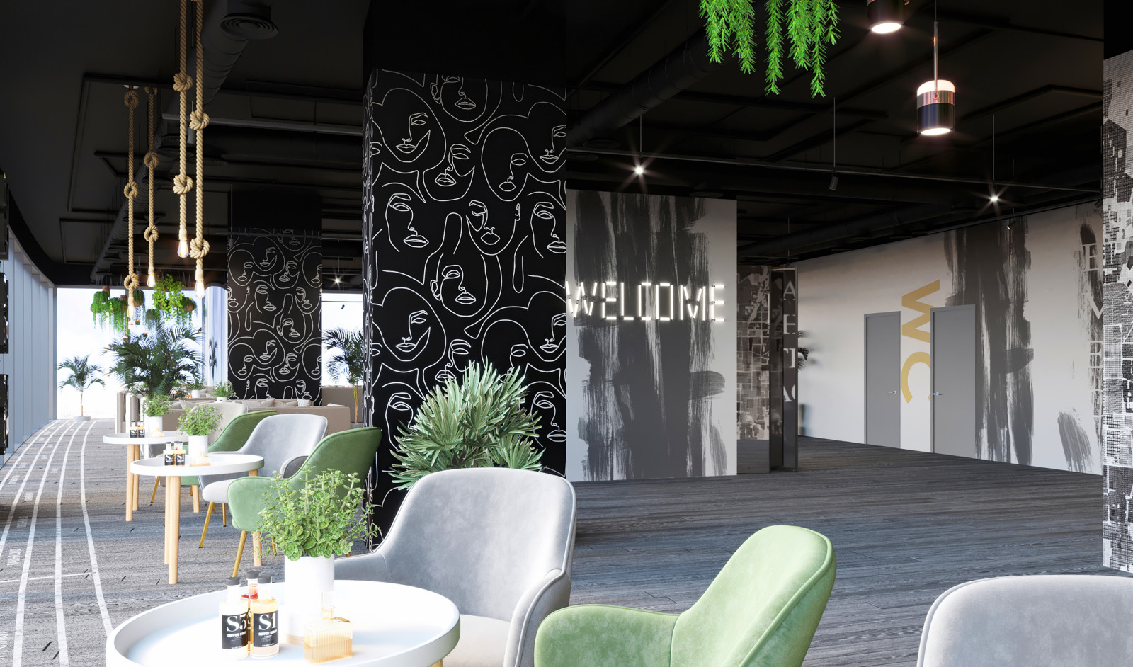 Event Hall - дизайн открытого пространства для мероприятий в Москва-Сити