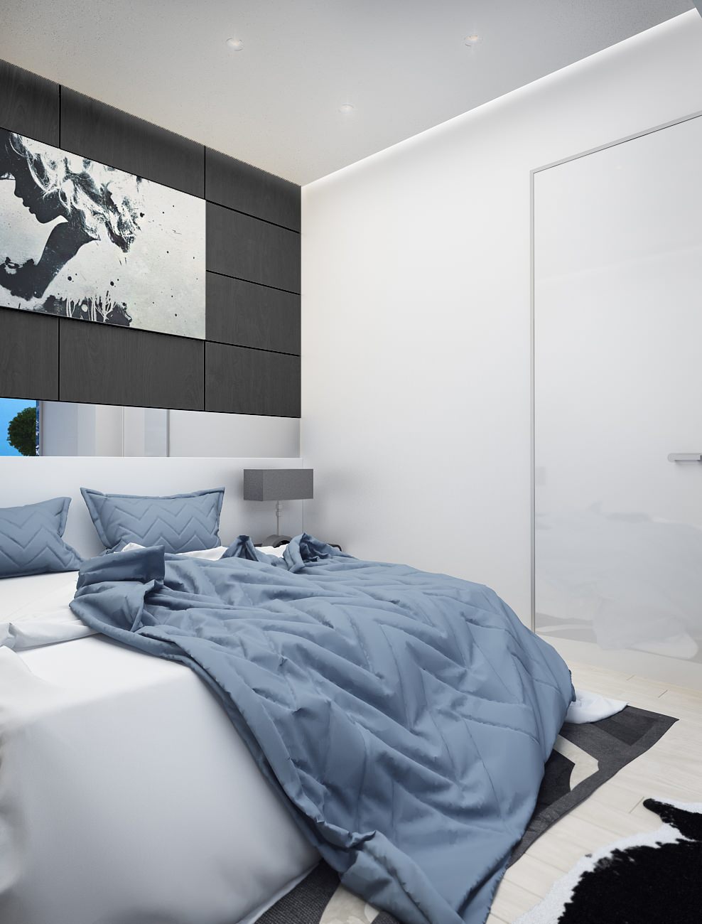 Bedroom with sea view