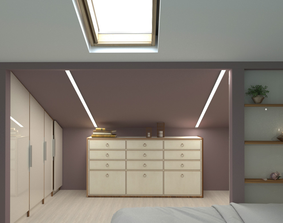 Спальня в мансарде