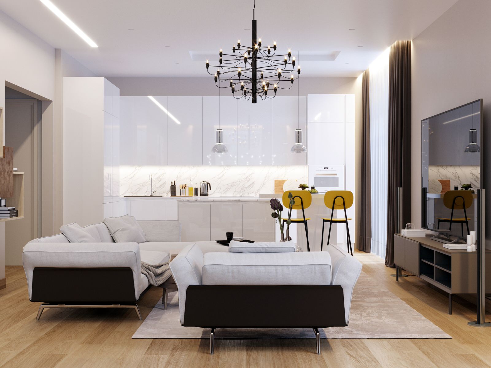 Обложка проекта: Квартира для молодой семьи, г. Краснодар