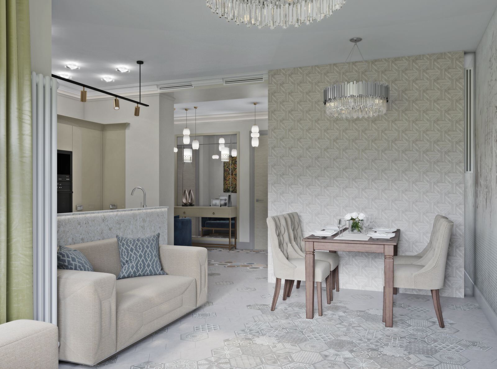 Дизайн-проект квартиры в ЖК Мосфильмовский