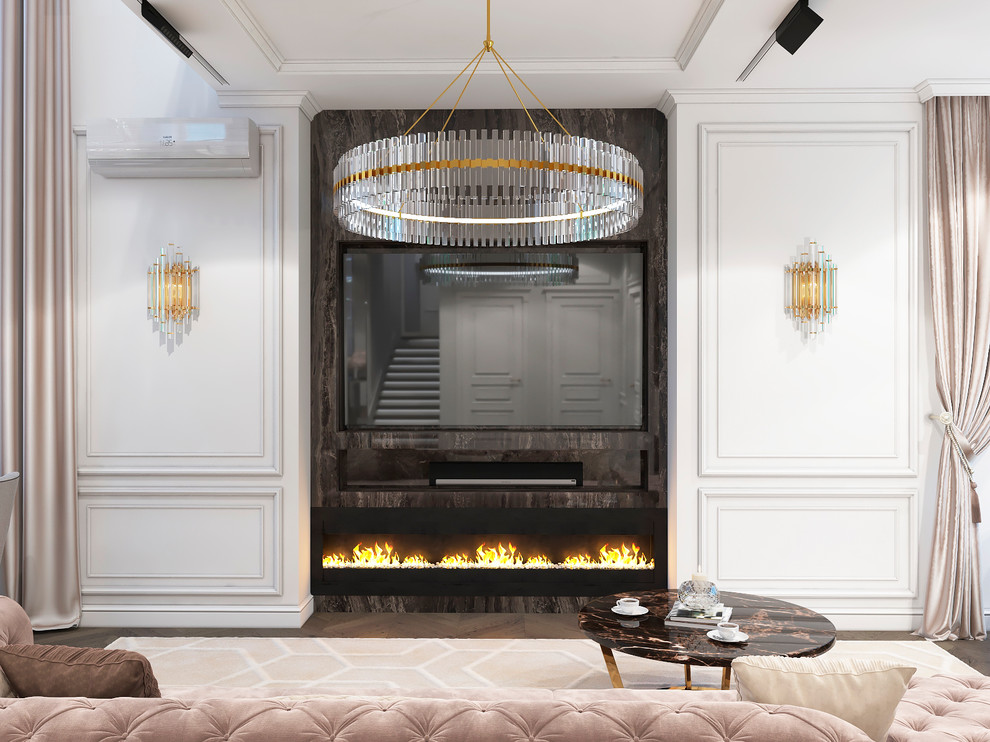 Интерьер гостиной в з.п. Бавария от Унистрой