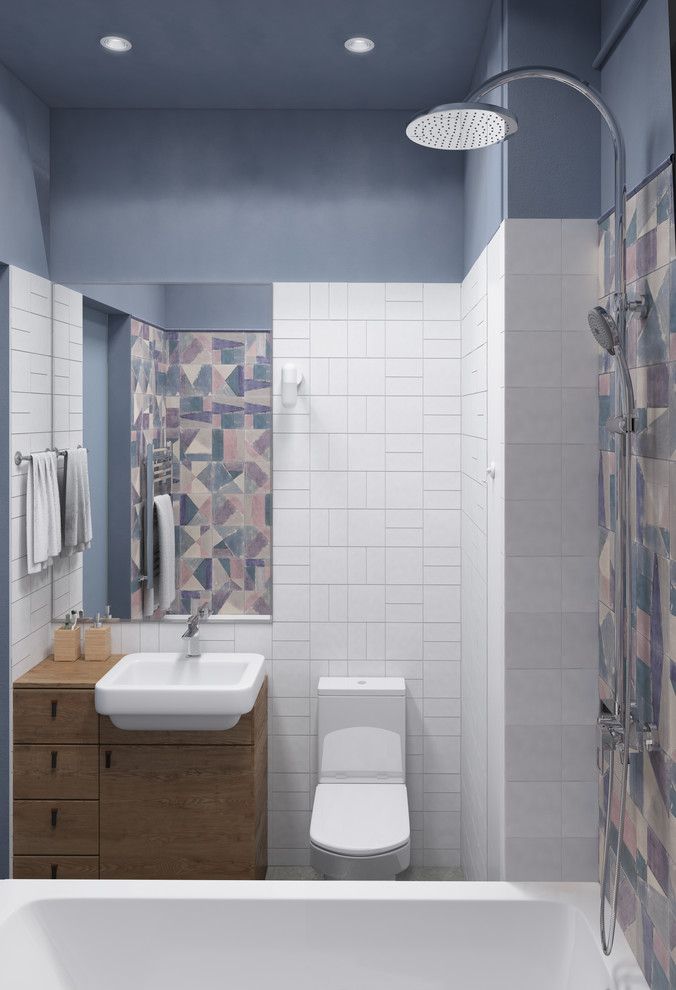 Белая квартира в сталинке с элементами лофта