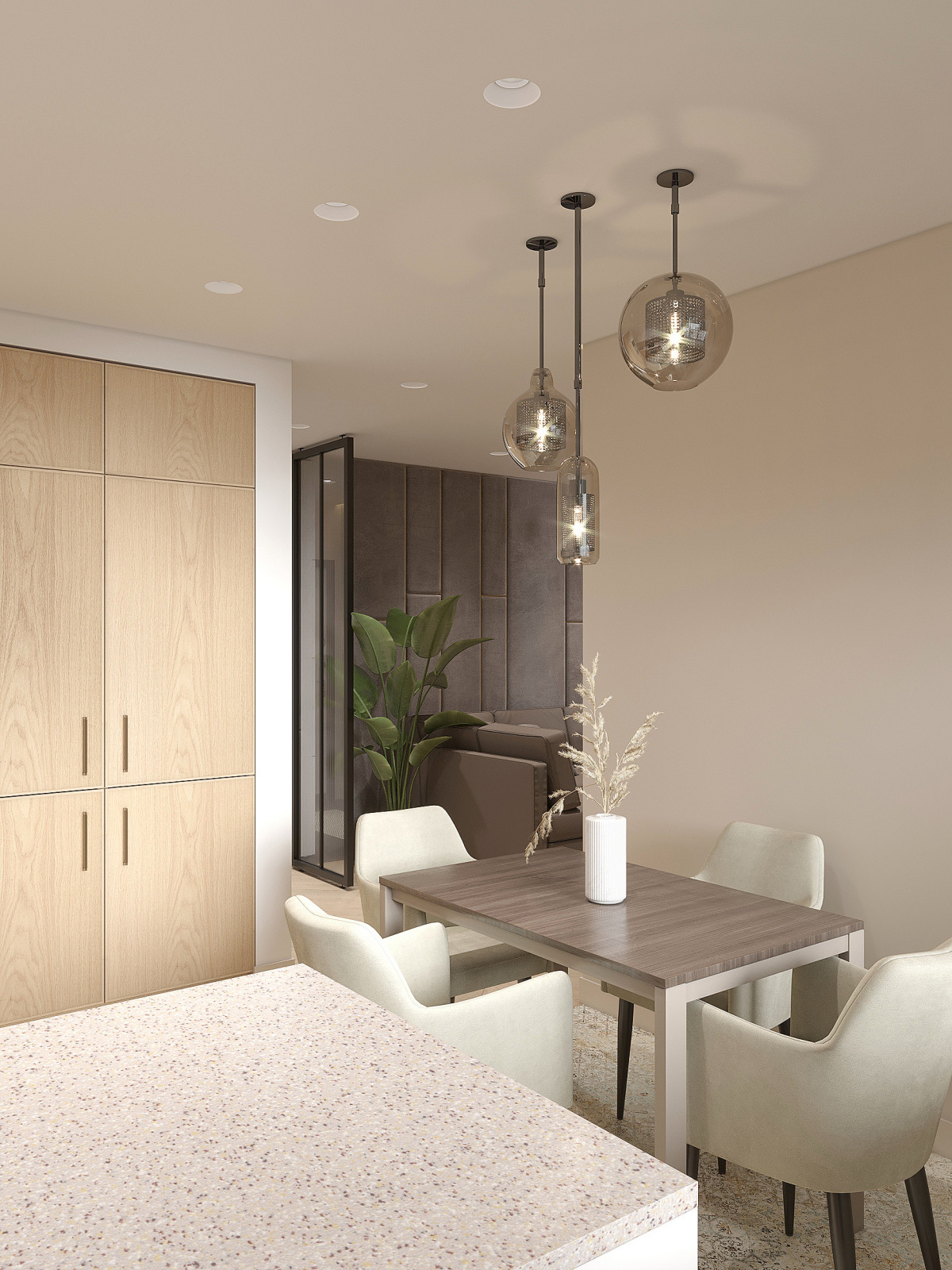 3-х комнатная квартира для семьи с двумя детьми и кабинетом