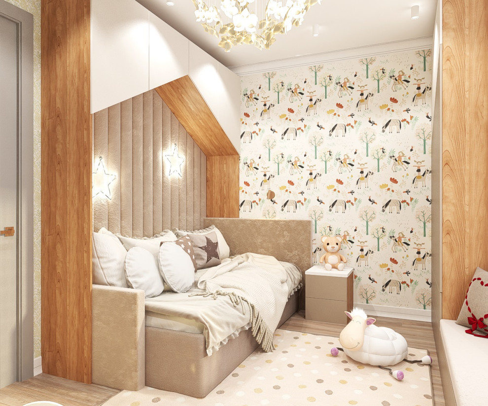 Обложка проекта: Дизайн-проект детской комнаты для девочки